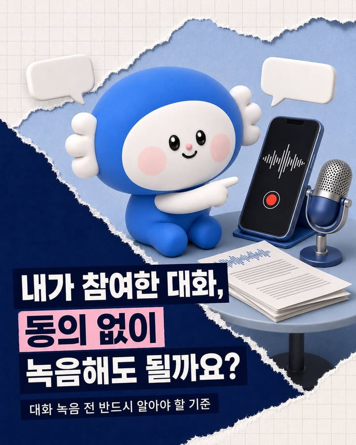 내가 참여한 대화, 동의 없이 녹음해도 될까요?