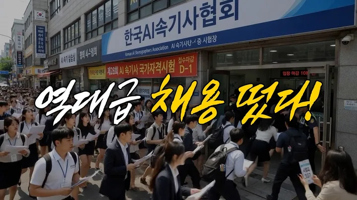 대박! 역대급 채용 공고 떴다! — 협회 공식 영상 썸네일