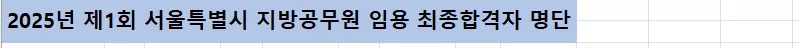 서울특별시 (속기9급)