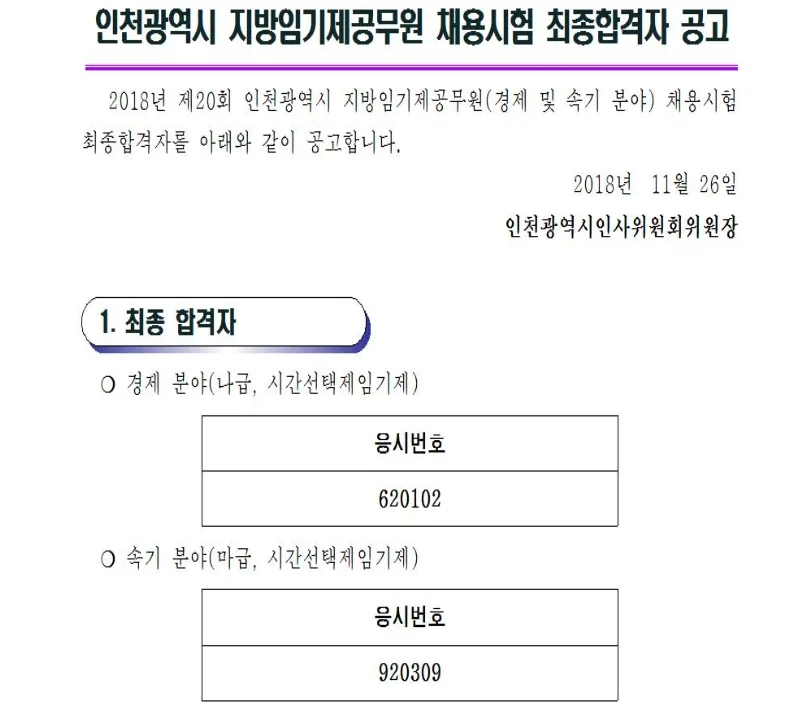 인천광역시 속기사